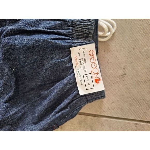 SASSON Jean Blue Cotton Denim Short‎  Womans Size 10 - Picture 5 of 10